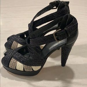 Stuart Weitzman Open Toe Platform Shoes